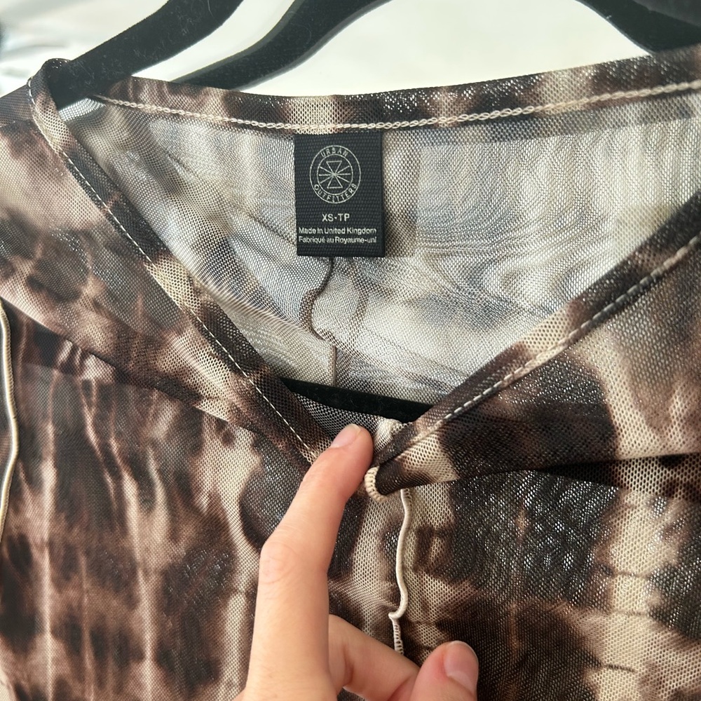 Extra small, long sleeve, sheer shirt from urban outfitters - Picture 2 of 2